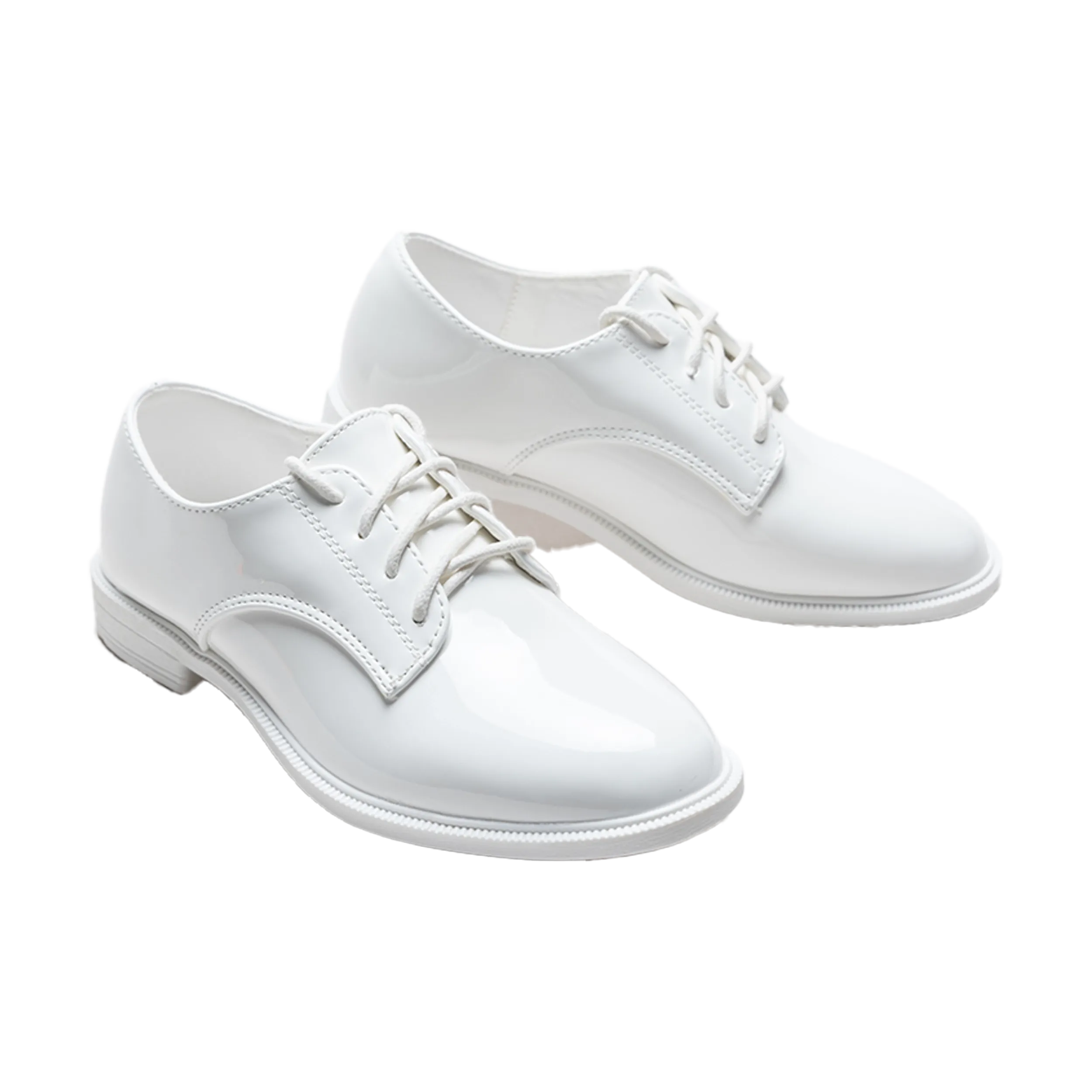 White Oxford Laced Dress Shoes