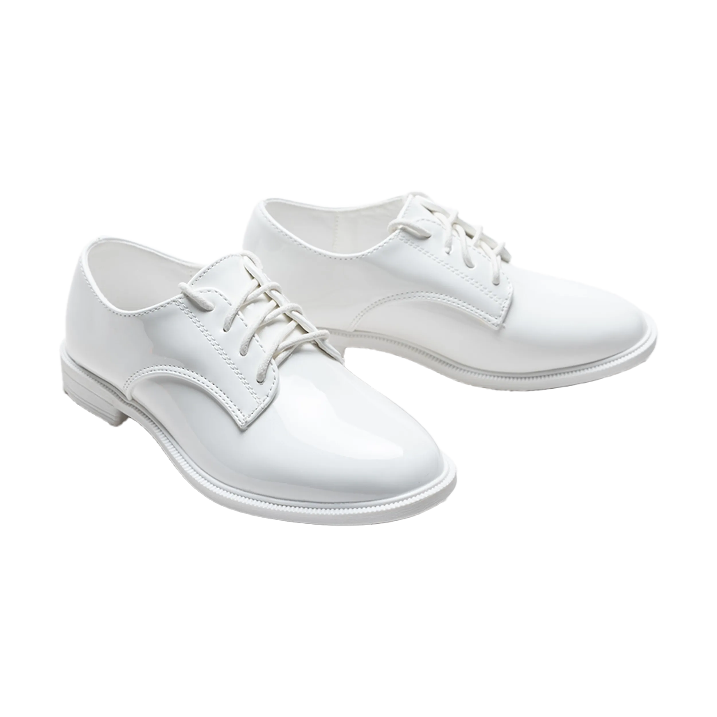 White Oxford Laced Dress Shoes