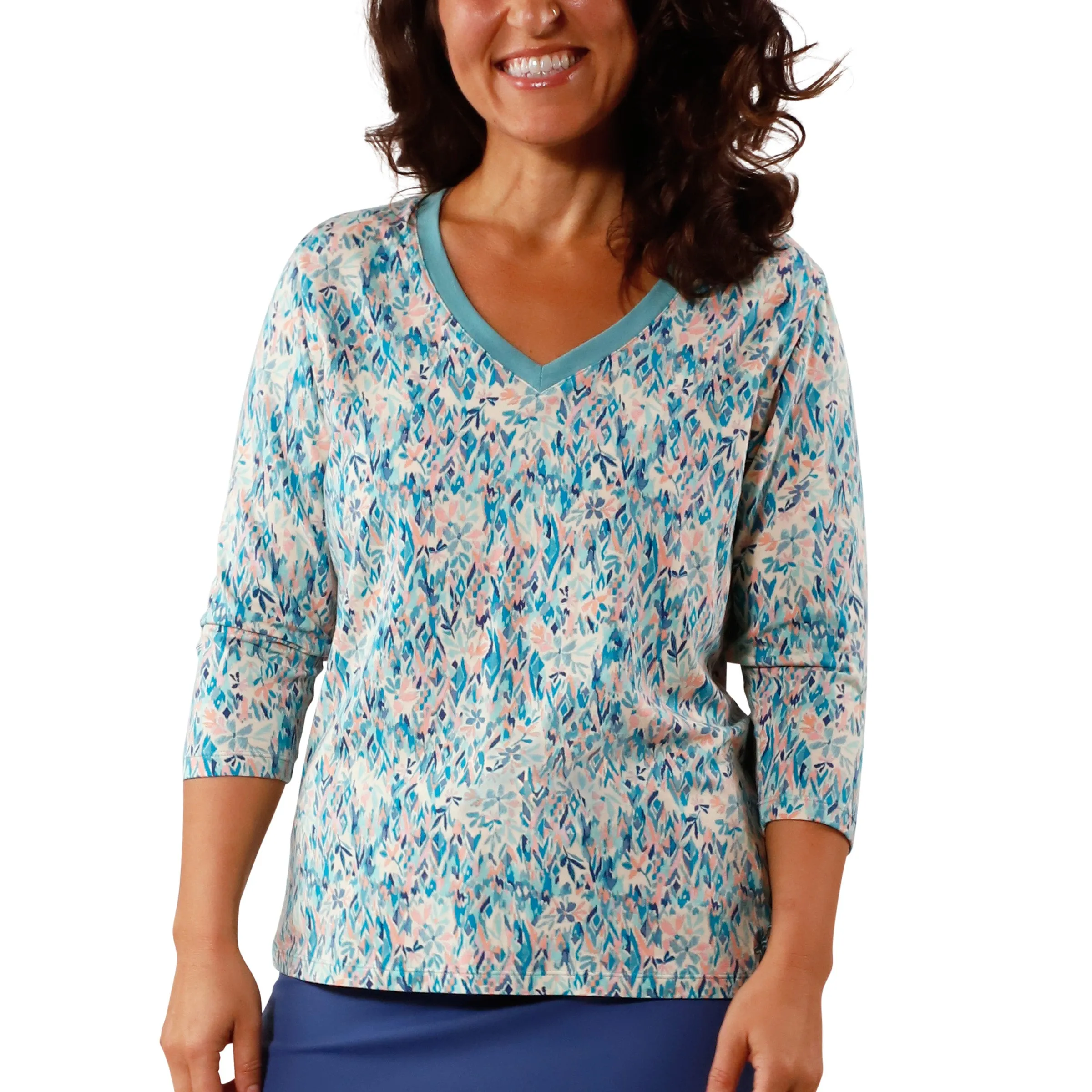 Women's 3/4 Sleeve V-Neck R&R Tee