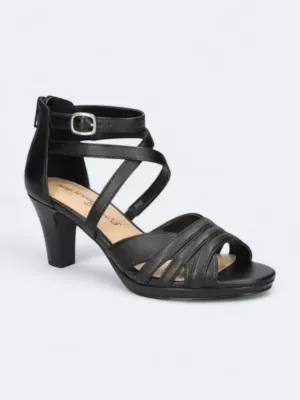 Women's Plain High Heeled Shoes,Black
