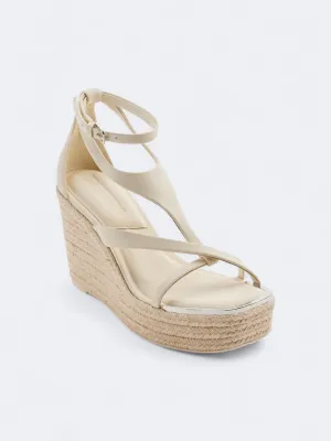 Women's Textured High Heeled Shoes,Off White